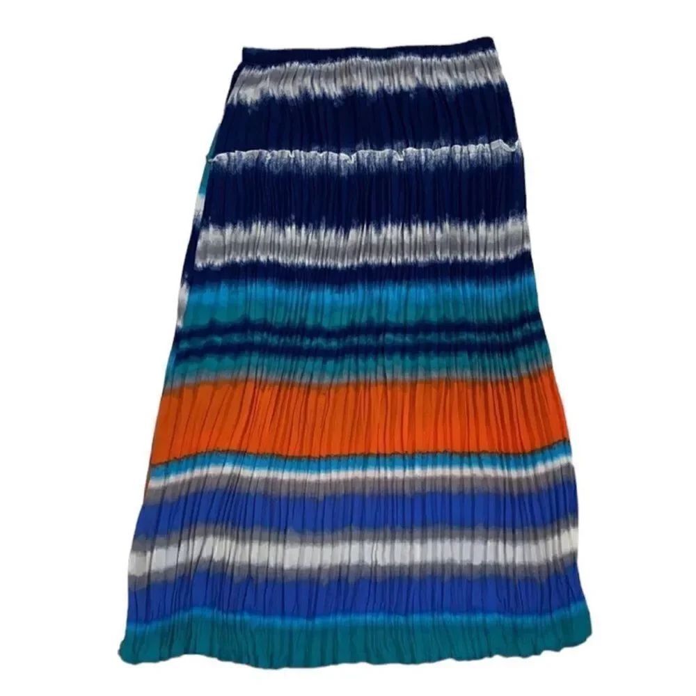 Jennie & Marlis Striped Multicolored Maxi
Skirt(Size Large)